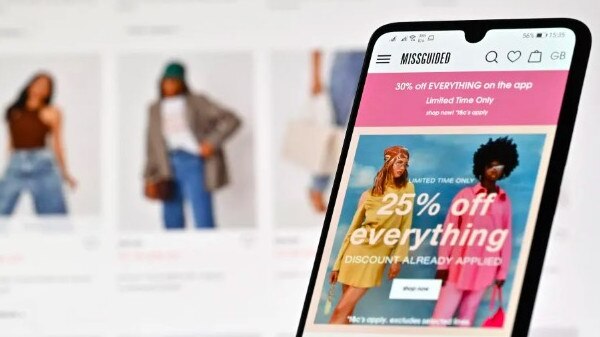 Missguided sold to Australian customers. Picture: AFP