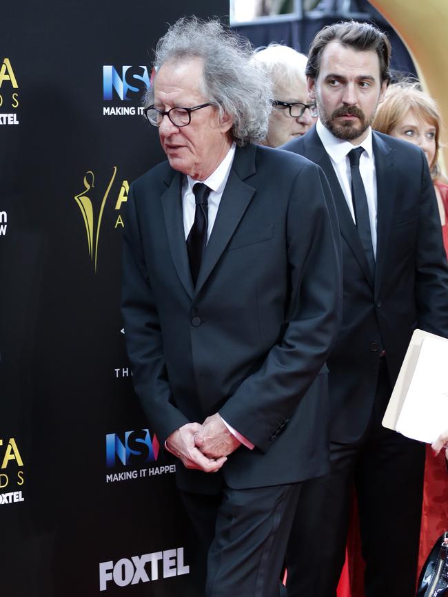 Geoffrey Rush has 10 nominations tonight. Picture: Christian Gilles