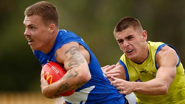 Cam Zurhaar hasn’t pledged himself to the Roos yet. (Photo by Michael Willson/AFL Photos via Getty Images)