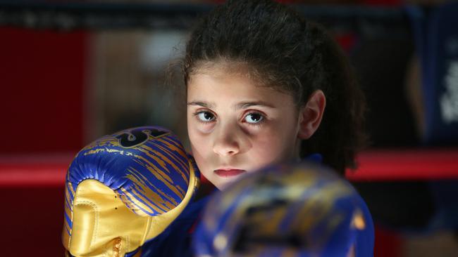 Saffiyah El-Chrafi, 10, came home with a silver medal after representing her country at the championship competition in Bangkok. Picture: Ian Svegovic