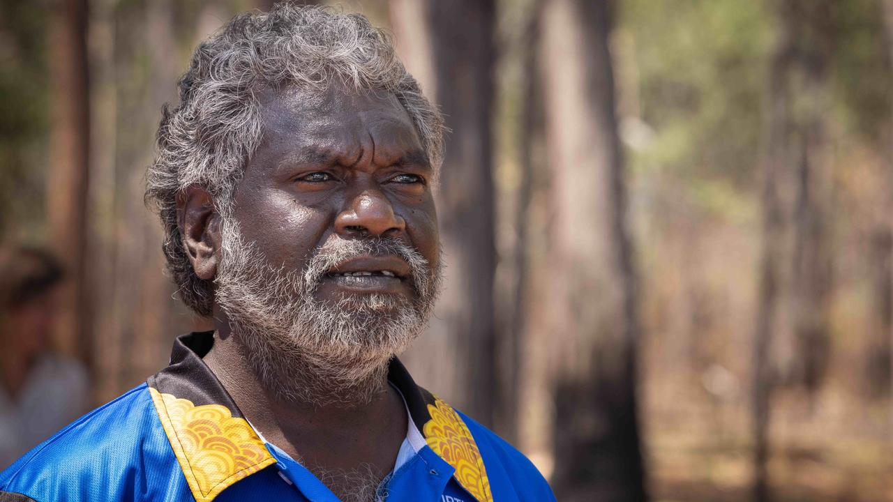 Plaintiff Dennis Tipakalippa sea country where Santos is drilling. Picture: Rebecca Parker