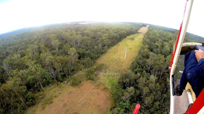 The Clarence Valley Council chopper operation in action. Picture: Supplied