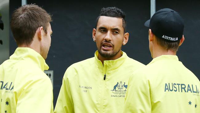 Nick Kyrgios has a big role to play in Brisbane this weekend.