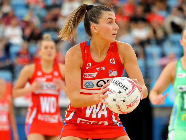 Maddy Proud was one of the Swifts best as she aims for Diamonds selection. Picture: Jeremy Ng/Getty Images