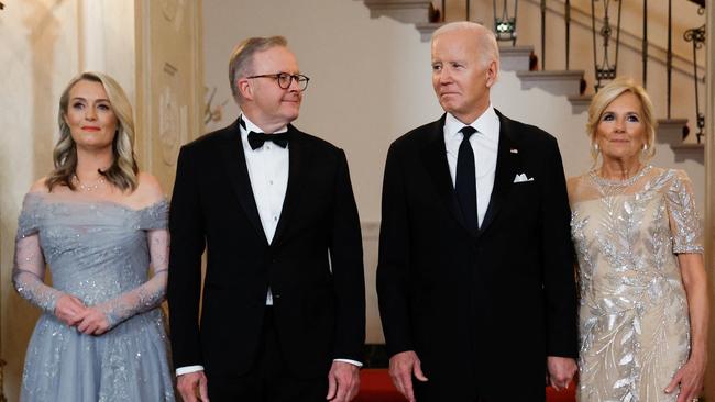 U.S. President Joe Biden and first lady Jill Biden host Australia's Prime Minister Anthony Albanese and his partner Jodie Haydon.