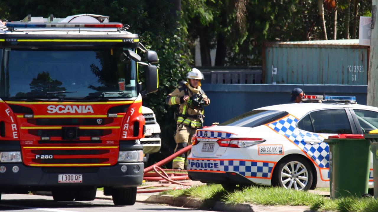 Firefighters were also at the Capalaba home. Pictures: David Clark