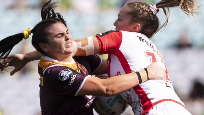 NRLW players don’t want o give up either. Photo: AAP Image/Craig Golding