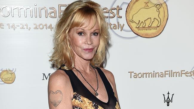 Now you see it ... Melanie Griffith attends the 60th Taormina Film Festival.