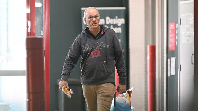 Leaving a local Bunnings store with window cleaning goods on May 18, 2023, Tom Seymour, the former CEO of PwC who has not been seen since he resigned. Picture: Lyndon Mechielsen/The Australian