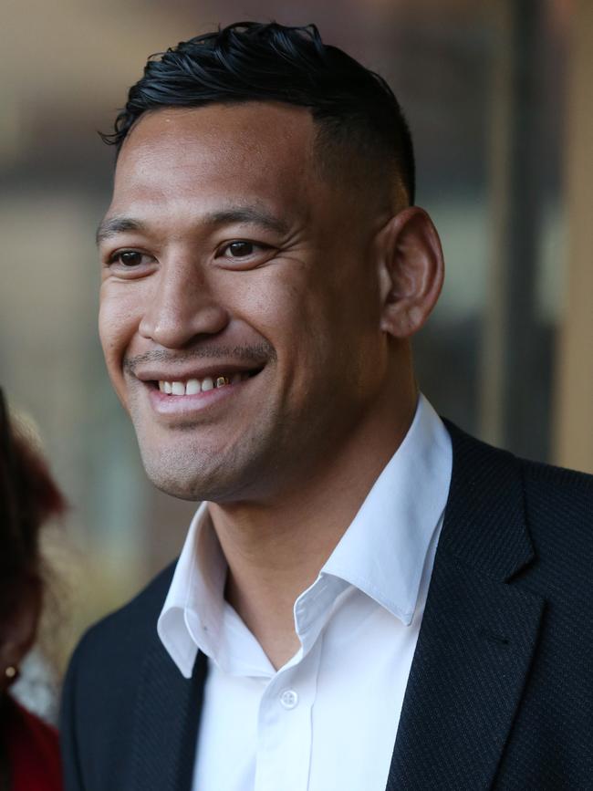 Israel Folau. Picture: David Swift