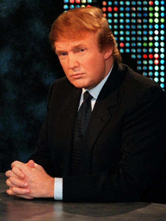 Donald Trump appears on Larry King Live in 1999. Picture: AP