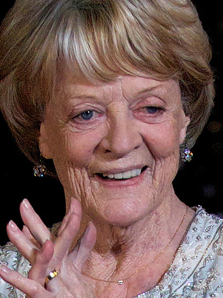 Legendary actress Maggie Smith opened up about the death of her second husband during an interview in 2013. She said left felt “a bit pointless” without him. Picture: Andrew Cowie / AFP