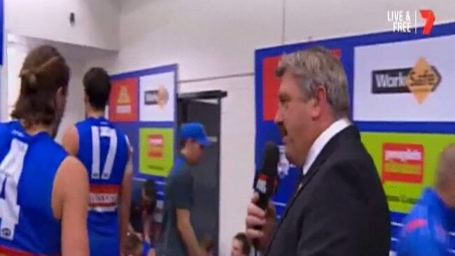 Brian Taylor’s post-match segment ‘Roaming Brian’ will be no more until strict social distancing rules are lifted.