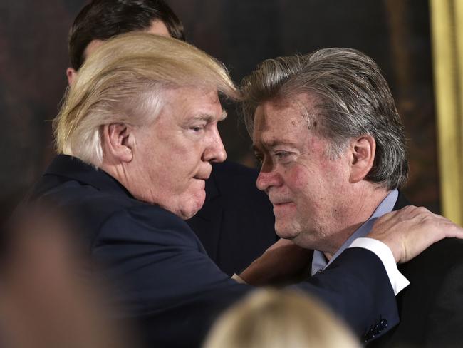 There are reports out of Washington that Donald Trump has sidelined Steve Bannon. Picture: AFP/Mandel Ngan