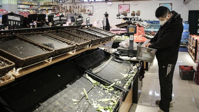 Fresh vegetables have been in high demand in Wuhan. Picture: Getty Images