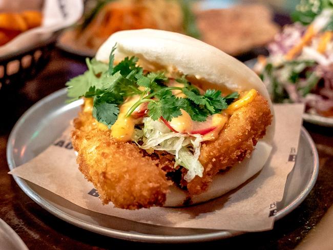 Panko Crumbed Chicken Baoger.