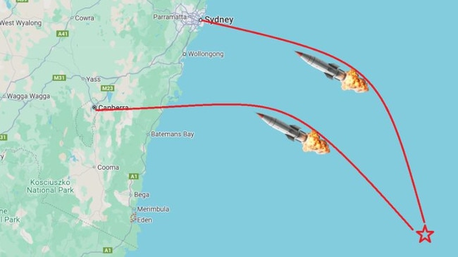 It could have hypothetically destroyed Canberra and Sydney in under an hour. Picture: Supplied