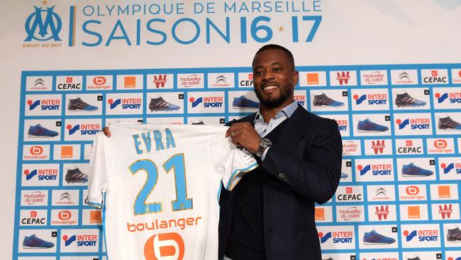 Olympique de Marseille new football player France's Patrice Evra.