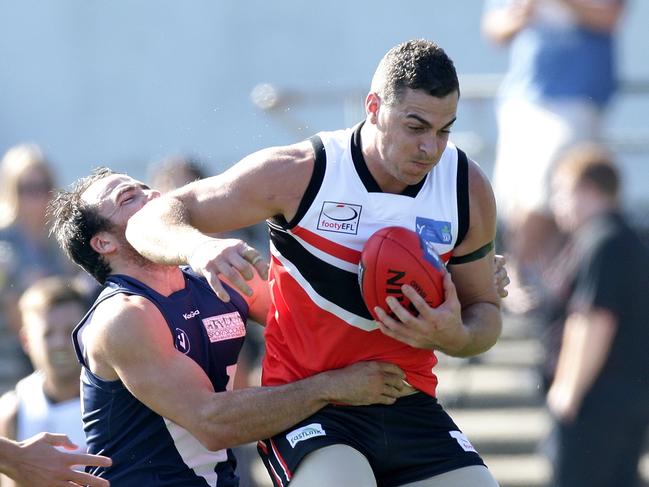 Joel Perry in a representative game for the Eastern league. Picture: Hamish Blair