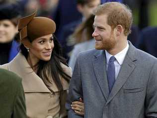 Prince Harry and his fiancee Meghan Markle arrive to attend the traditional Christmas Day service, at St. Mary Magdalene Church in Sandringham, England, Monday, Dec. 25, 2017. (AP Photo/Alastair Grant). Picture: Alastair Grant