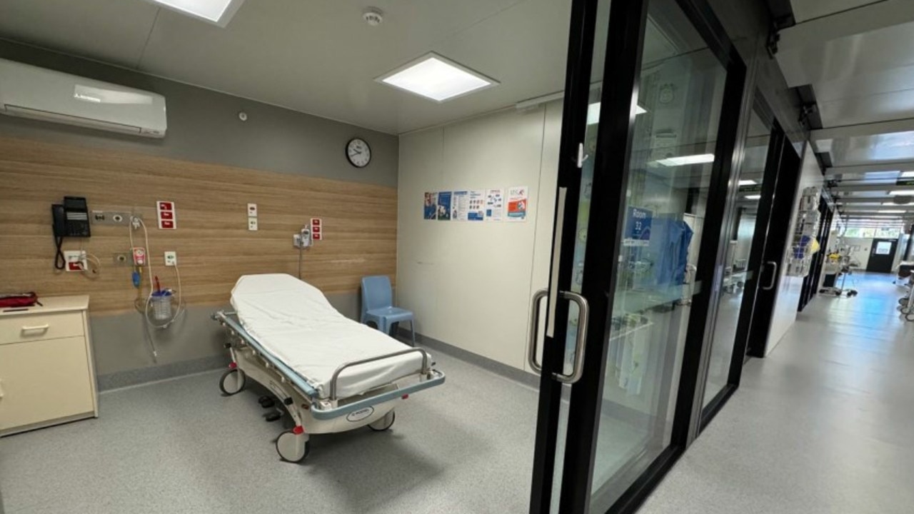 Inside the Women’s and Children’s Hospital’s temporary pods. Picture: ACC report