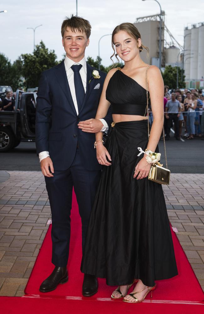 Oliver Donaldson and Lucy Edwards at Toowoomba Grammar School formal at Rumours International, Wednesday, November 15, 2023. Picture: Kevin Farmer