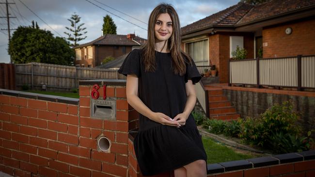 Stephanie Luciani is expanding her search area after being priced out of her preferred suburbs. Picture: Jake Nowakowski