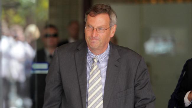 Pic of Maurice Van Ryn leaving the Downing centre courts today.Van Ryn is charged with multiple child sex offences