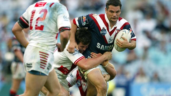 Gavin Lester in action for the Roosters in the NRL. Pic Brett Costello.