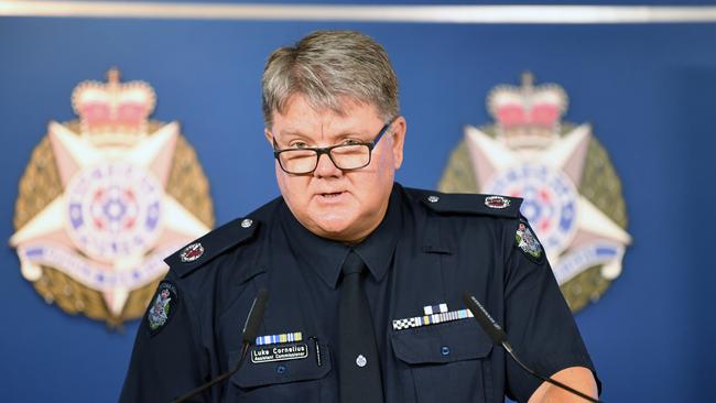 Victoria Police Assistant Commissioner Luke Cornelius. Picture: AAP