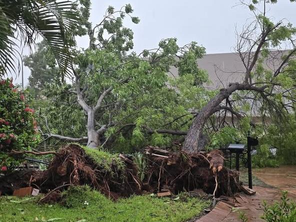 Damaging winds have wreaked havoc on parts of the WA coast. Picture: Facebook