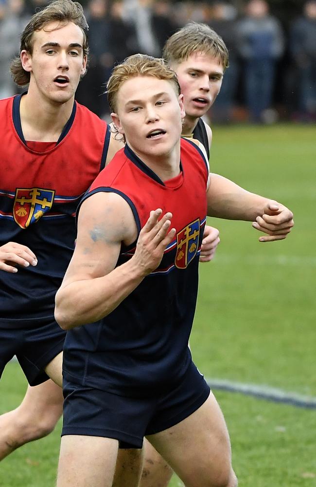 Levi Ashcroft playing for his school. Picture: Andrew Batsch