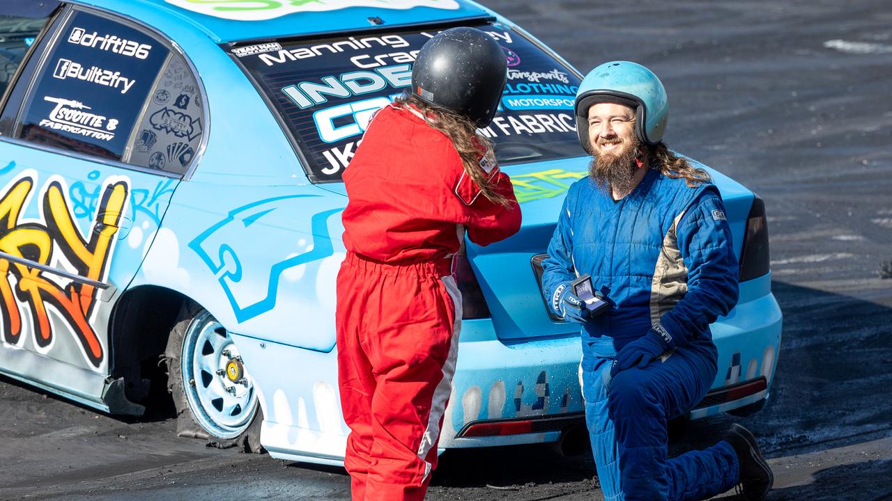 Mullets, motors, marriage proposals: Sydney’s premier burnout party