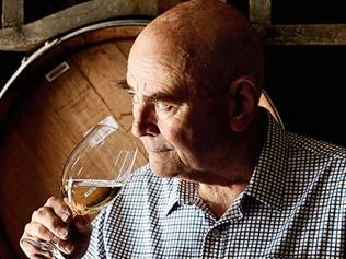 141122 TWAM EMBARGO FOR TWAM 22 NOV 2014 NO REUSE WITHOUT PERMISSION FEE APPLIES James Halliday tasting in his cellar Pic : J...