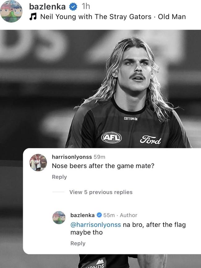 Bailey Smith's 'nose beers' remark.