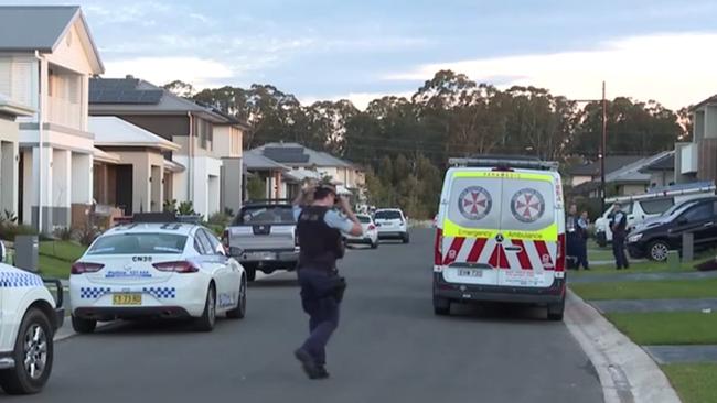 The infant was found unresponsive at a home on Seaborn Ave in Oran Park. Picture: TNV
