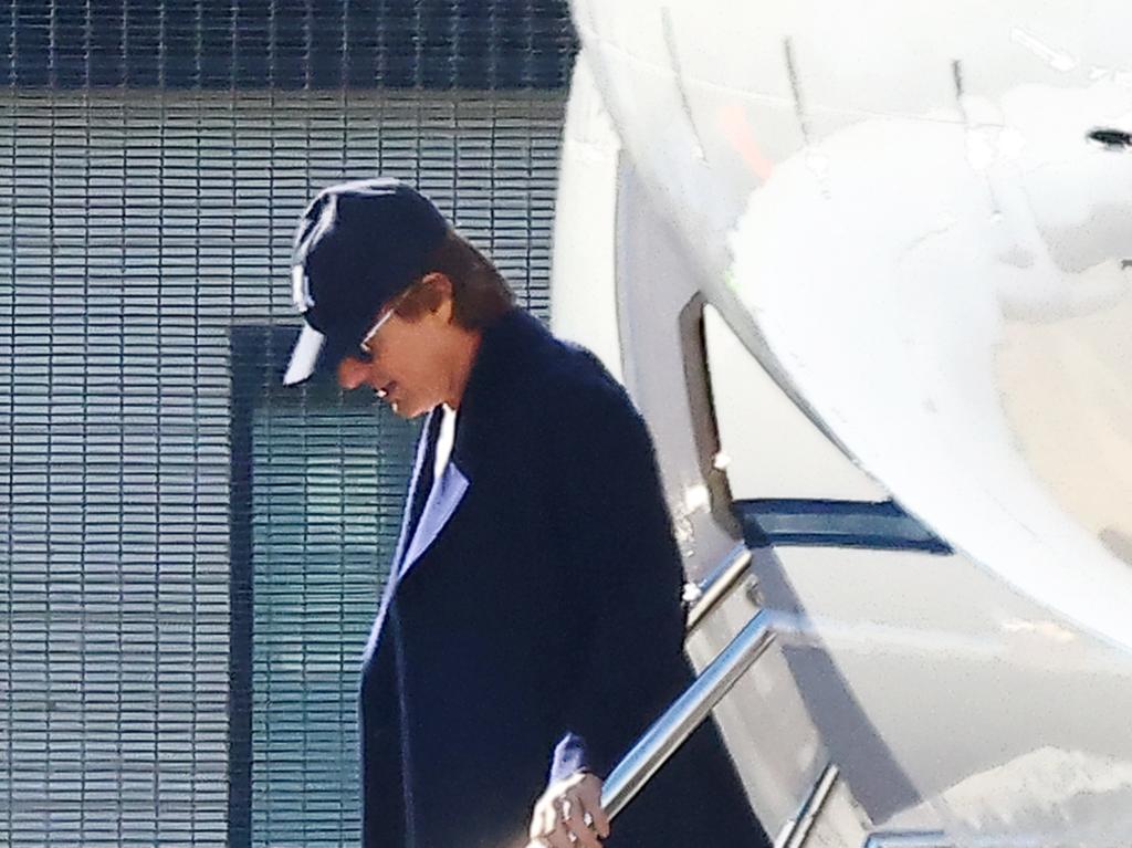 Tom Cruise arrived in Sydney via private jet on Saturday morning Sydney. Pictures: MatrixPictures.com.au