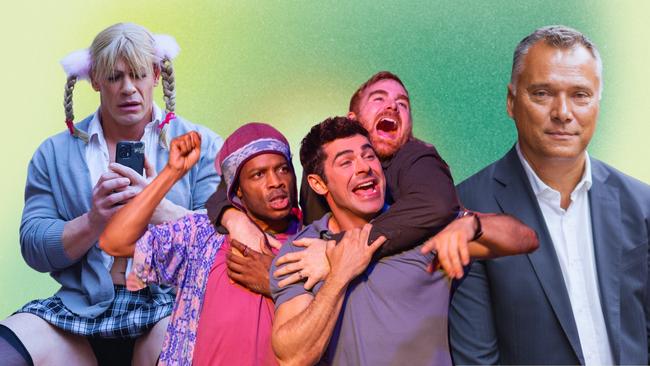 John Cena, Jermaine Fowler, Zac Efron, Andrew Santino and Stan Grant.