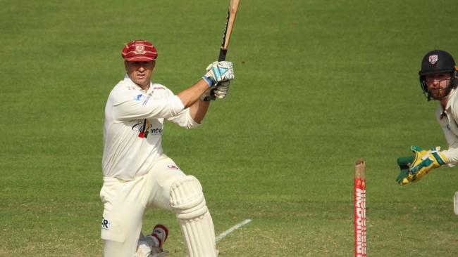 Cricketer Andrew Walsh in full swing. Pic: Hamish Solomons