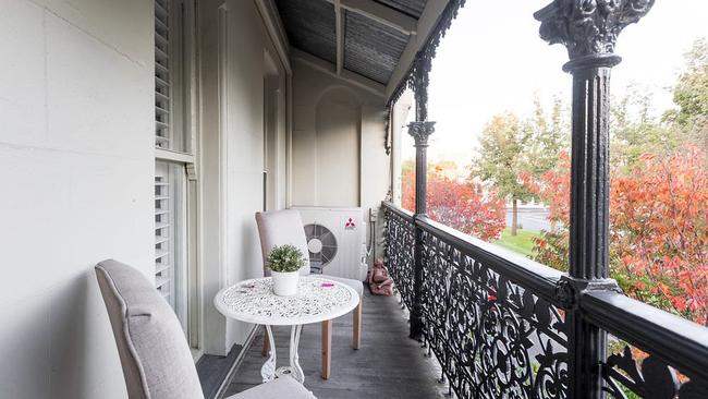 Stunning views of autumn colours from the front upstairs balcony.