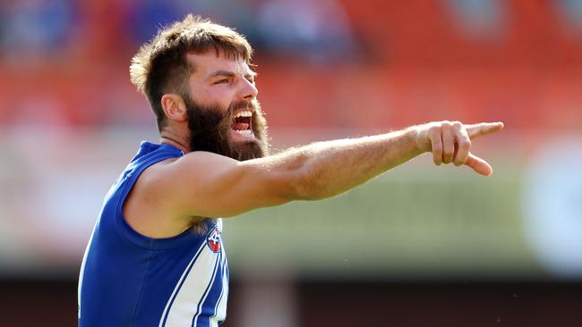 It was a dirty day at the office for North Melbourne. Picture: Michael Klein