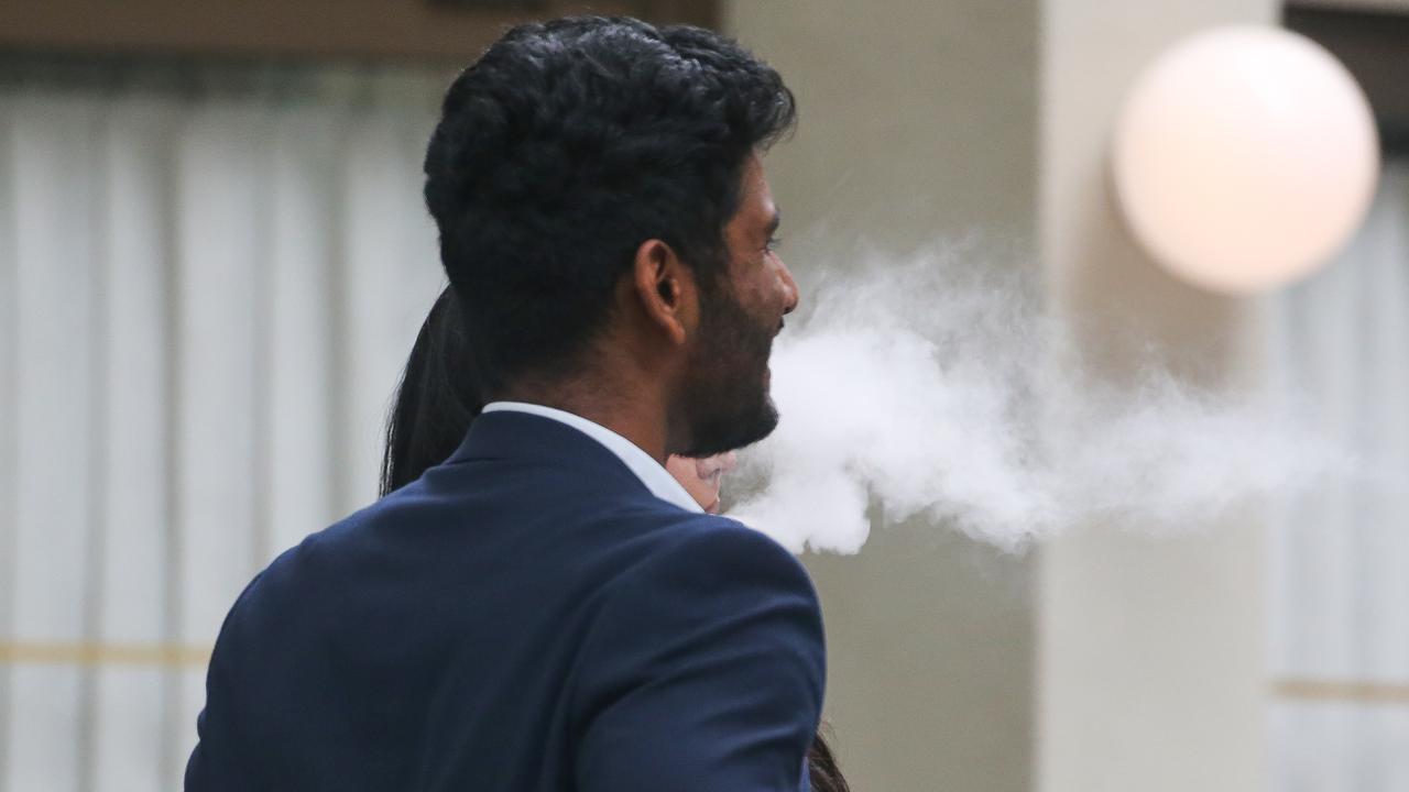 SYDNEY, AUSTRALIA: NewsWire Photos: JANUARY 30 2024: A general view of people seen vaping in the CBD in Sydney as NSW government to launch a new ad campaign aimed at young vapers. Picture: NCA NewsWire / Gaye Gerard