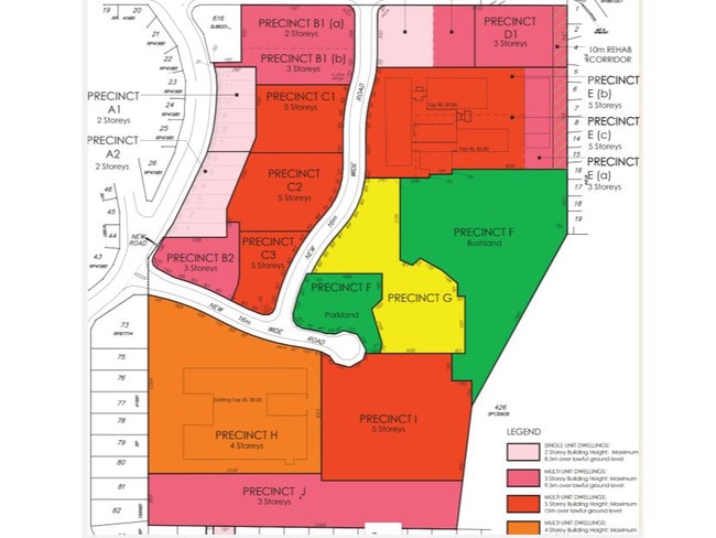 The masterplan for the former TAFE site.