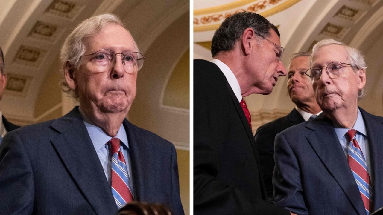 Video: Mitch McConnell freezes up during news conference