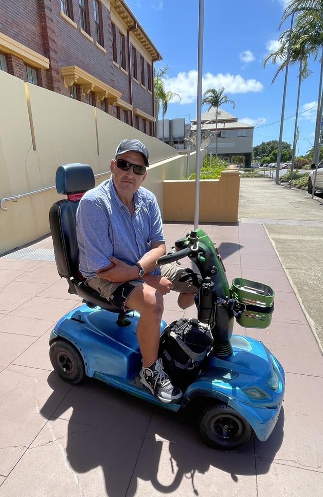 Darren Reginald Parkins faced Mackay Magistrate Court for a range of criminal charges including theft, going armed in public, and wilful damage. Photo: Zoe Devenport