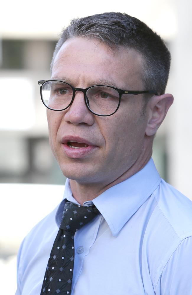 Michael Katsidis, Former pro boxer, after being sentenced in the Supreme Court for possessing dangerous drugs, Tuesday, 5th October, 2021. Photo: Steve Pohlner