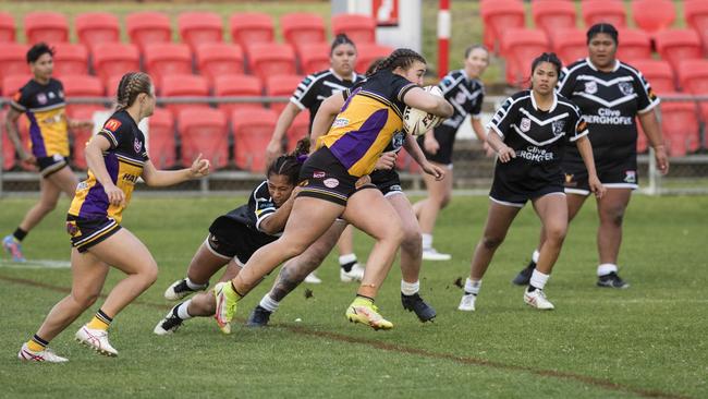 Ashlea Nolan of Gatton against Oakey. Picture: Kevin Farmer.