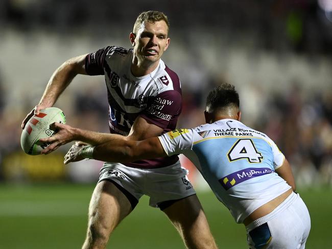 NRL 2024 RD20 Manly-Warringah Sea Eagles v Gold Coast Titans – Tom Trbojevic. Picture: NRL Photos