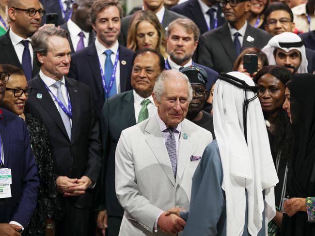 King Charles III attends a reception during the UNFCCC Opening day of COP28 at the UN Climate Change Conference COP28 at Expo City in Dubai, United Arab Emirates. Picture: COP28 via Getty Images