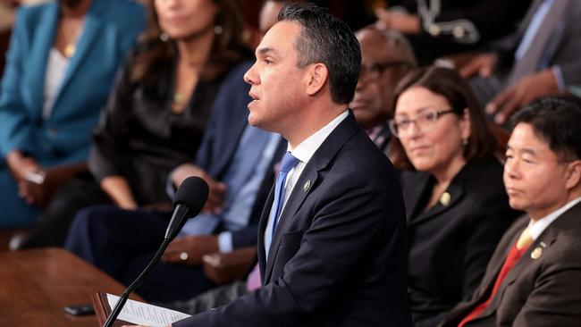 U.S. Rep. Pete Aguilar Aguilar said Johnson had been called “the most important architect of the electoral college objections.” Picture: Win McNamee/Getty Images